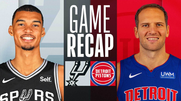 san antonio spurs vs detroit pistons match player stats​