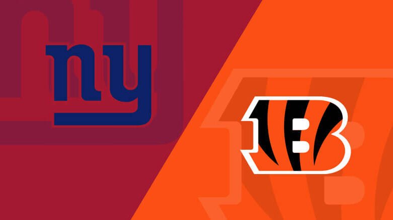 bengals vs new york giants match player stats