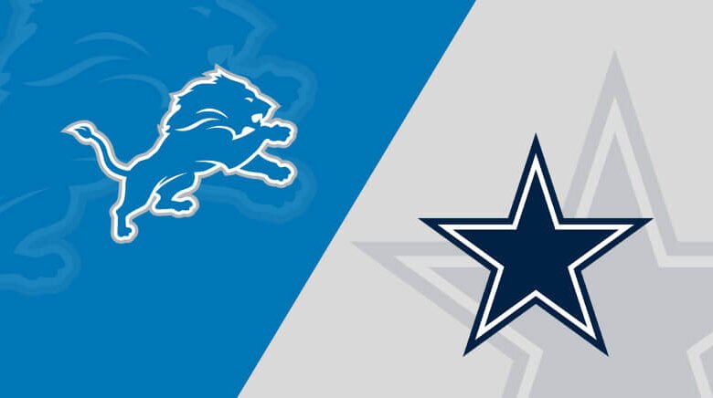 detroit lions vs dallas cowboys match player stats