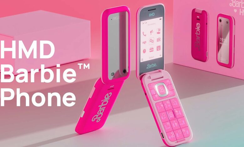 barbie flip phone